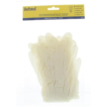 Handschoen latex XS van Duoprotect