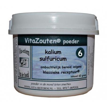 Kalium sulfuricum poeder nr. 06 van Vitazouten