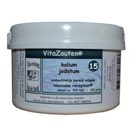 Kalium jodatum VitaZout nr. 15 van Vitazouten