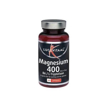 Magnesium 400 met B6 en L-Tryptofaan van Lucovitaal