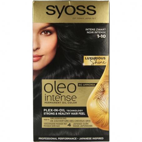 Color Oleo Intense 1-10 intens zwart haarverf van Syoss