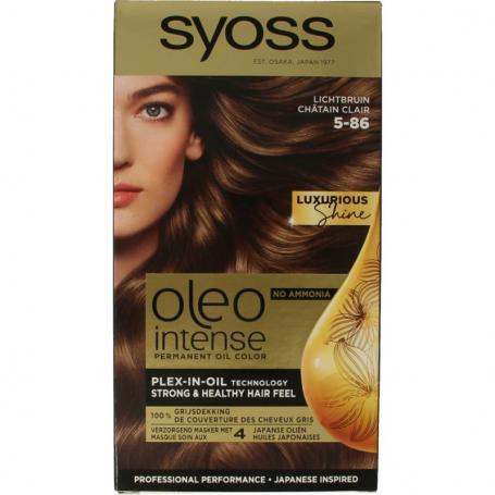 Color Oleo Intense 5-86 lichtbruin haarverf van Syoss