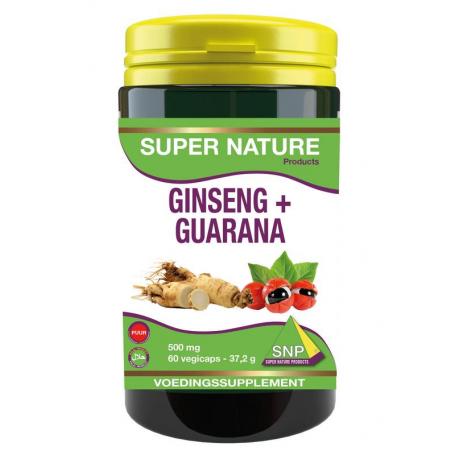 Ginseng guarana 500mg puur van SNP