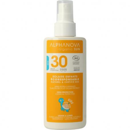 Sun bio kids spray SPF30 vegan van Alphanova Sun