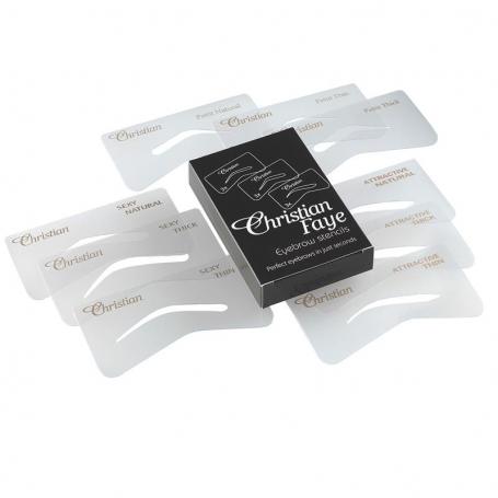 Eyebrow stencil set SPA van Christian Faye