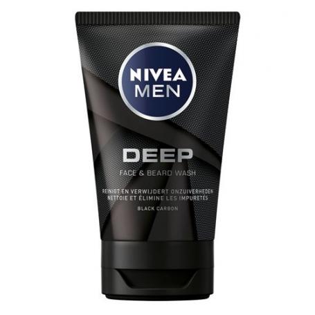 Men deep black face wash van Nivea