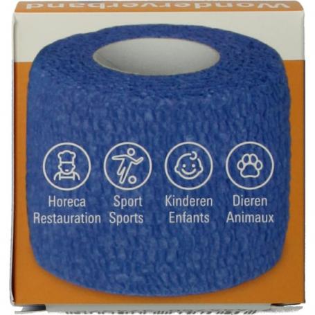 Wonderverband blauw 4.5m x 5cm van ABC Wondverband
