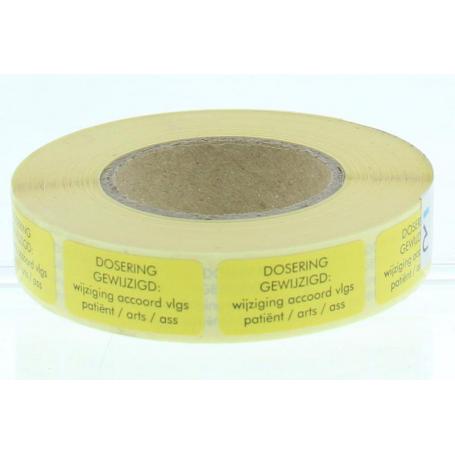 Sticker dosering gewijzigd van Spruyt Hillen