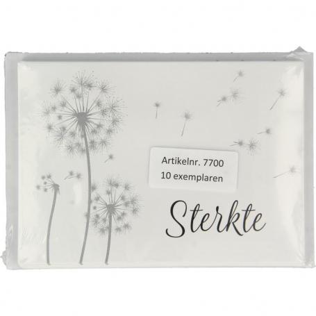 Condoleance kaart & envelop SH van Spruyt Hillen