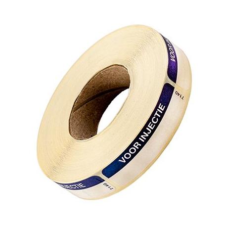 Sticker voor injectie blauw van Spruyt Hillen