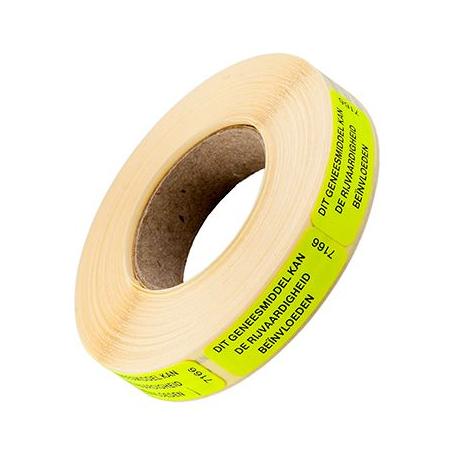 Sticker geneesmiddel rijvaardheid van Spruyt Hillen