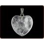 Hanger hart 20 mm bergkristal van Ruben Robijn