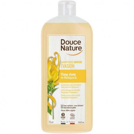 Douchegel & shampoo ylang ylang ontspannend bio van Douce Nature