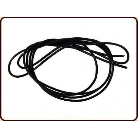 Leren koord zwart rond van Ruben Robijn