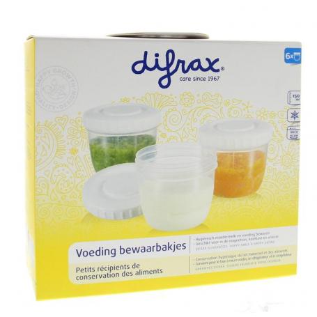 Voeding bewaarbakjes van Difrax