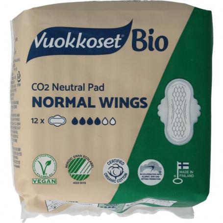 Bio Maandverband normal wings van Vuokkoset