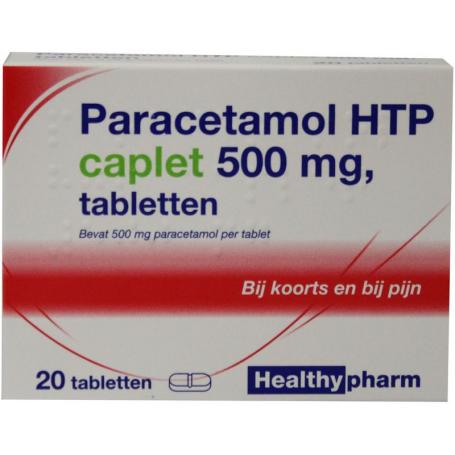 Paracetamol caplet 500 van Healthypharm
