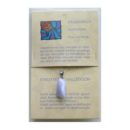 Sterrenbeeldsteen hanger waterman van Steengoed
