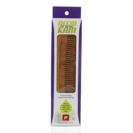Neem houten kam recht fijn van Holisan
