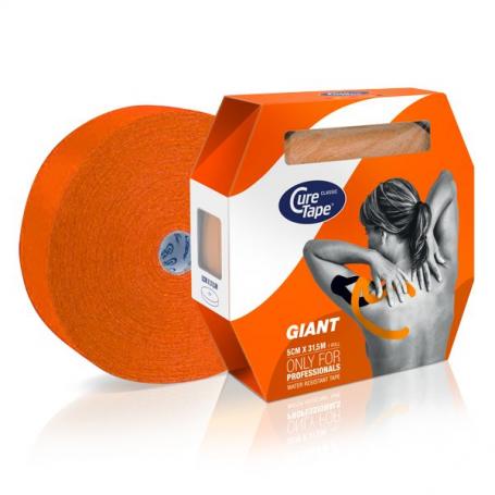 Kinesiotape giant oranje 5cm x 31.5m van Cure Tape