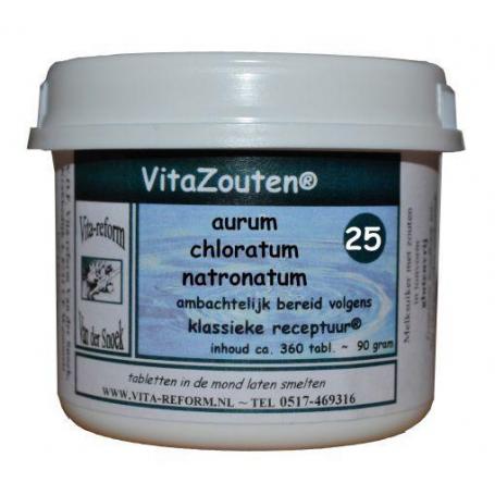 Aurum chlor. natronatum VitaZout nr. 25 van Vitazouten