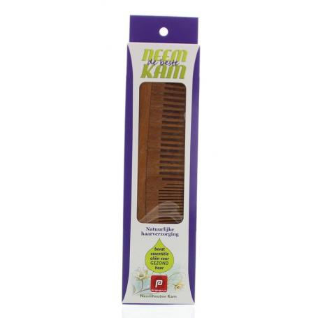 Neem houten kam recht combi van Holisan