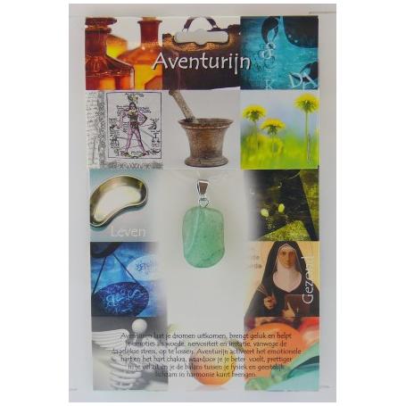 Hanger gezondheidssteen aventurijn groen van Steengoed