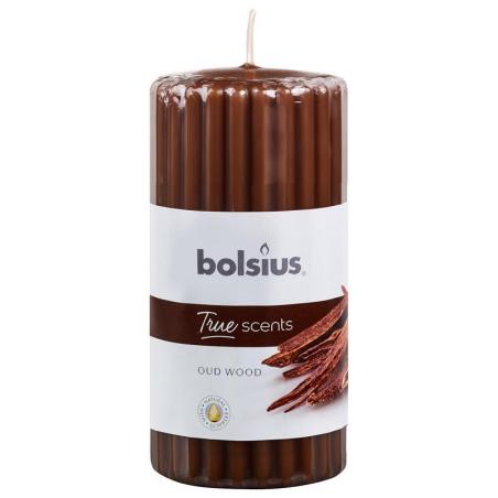 Stompkaars geur 120/58 true scents oud wood van Bolsius