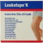K elastische tape 5m x 5cm huidkleur van Leukotape