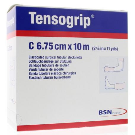 Elastisch buisverband 10m x 6.75cm huidskleur van Tensogrip