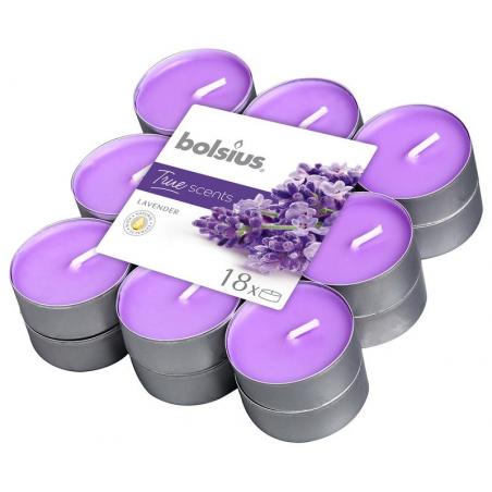 Theelichten true scents lavendel van Bolsius