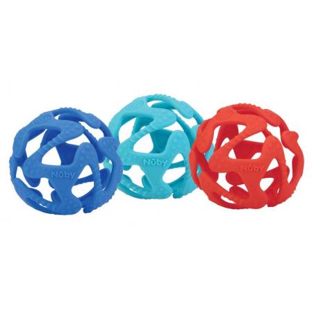 Silicone bijtbal 3 maanden+ van Nuby