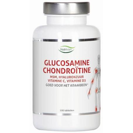 Glucosamine chondoitine MSM hyaluron vit D3/C van Nutrivian