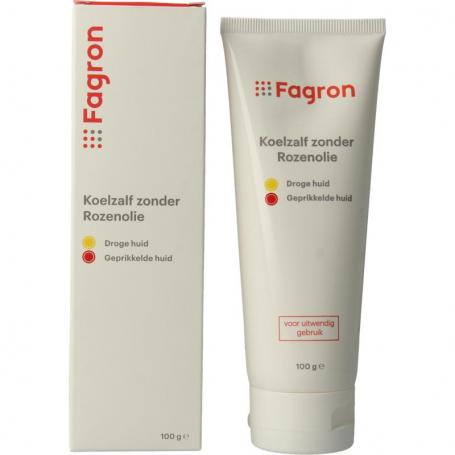 Koelzalf zonder rozenolie doos & bijsluiter van Fagron