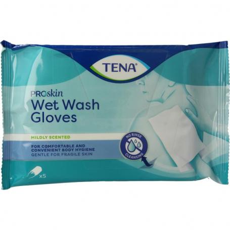 Wetwash glove mild geparfumeerd van Tena