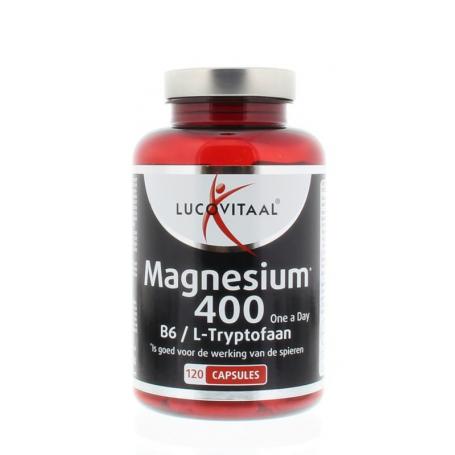 Magnesium 400 met B6 en L-Tryptofaan van Lucovitaal