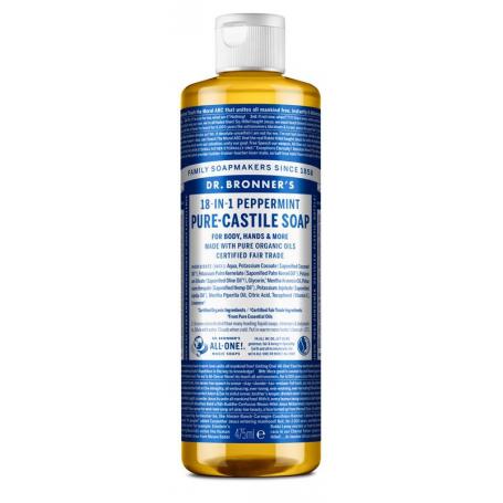 Liquid soap peppermint van Dr Bronners