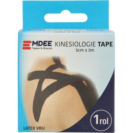 Kinesio tape zwart non cut van Emdee