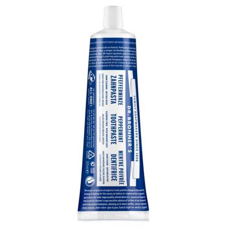 Tandpasta zonder fluor mint van Dr Bronners