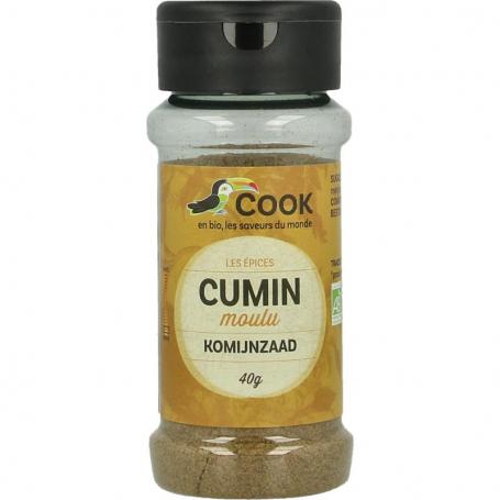 Komijn gemalen bio van Cook