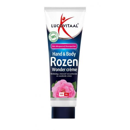 Hand & body rozen wonder creme van Lucovitaal