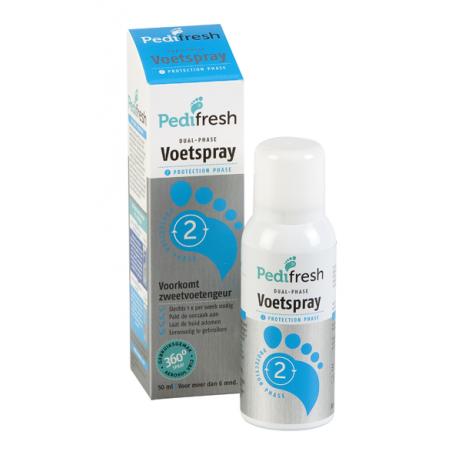 Fase 2 tegen lange termijn zweetvoeten spray van Pedifresh