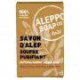 Zeep met zwavelbloem in doosje van Aleppo Soap Co