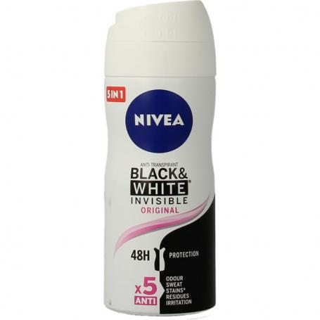 Deodorant black & white clear spray van Nivea