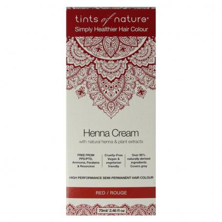 Henna cream red semi permanent van Tints Of Nature