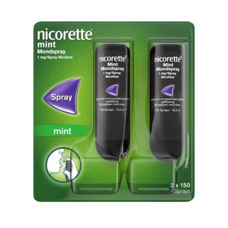 Mondspray mint 1 mg duo verpakking van Nicorette