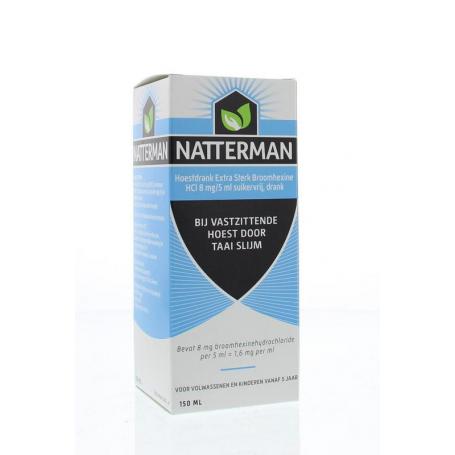 Hoestdrank extra sterk broomhexine HCl 8mg/5ml van Natterman