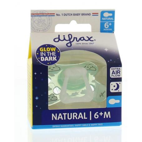 Fopspeen natural 6+ maanden nacht van Difrax