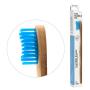 Tandenborstel bamboe adult blauw brush soft van The Humble Co