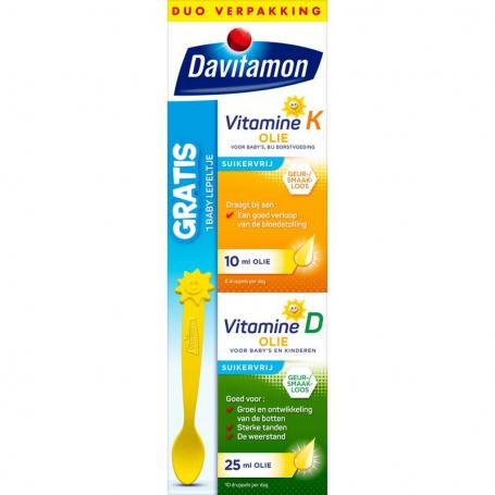 Baby vitamine D & K 25mcg van Davitamon